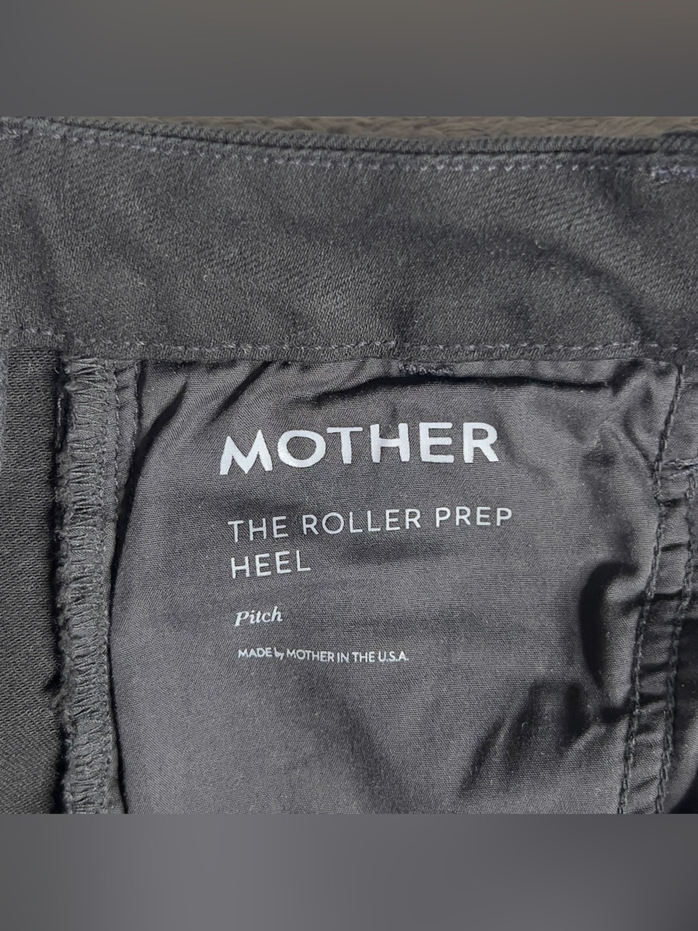 Mother The Roller Prep Heel Jeans Women's 28 Black Wide Leg Stretch High Rise - Picture 6 of 16
